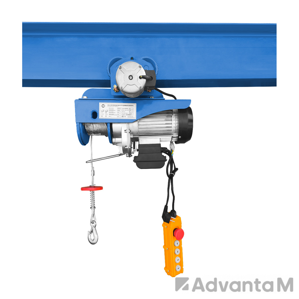 Мини электрическая таль передвижная (220 В, 250/500 кг, 12/6 м) GEARSEN PA 25012