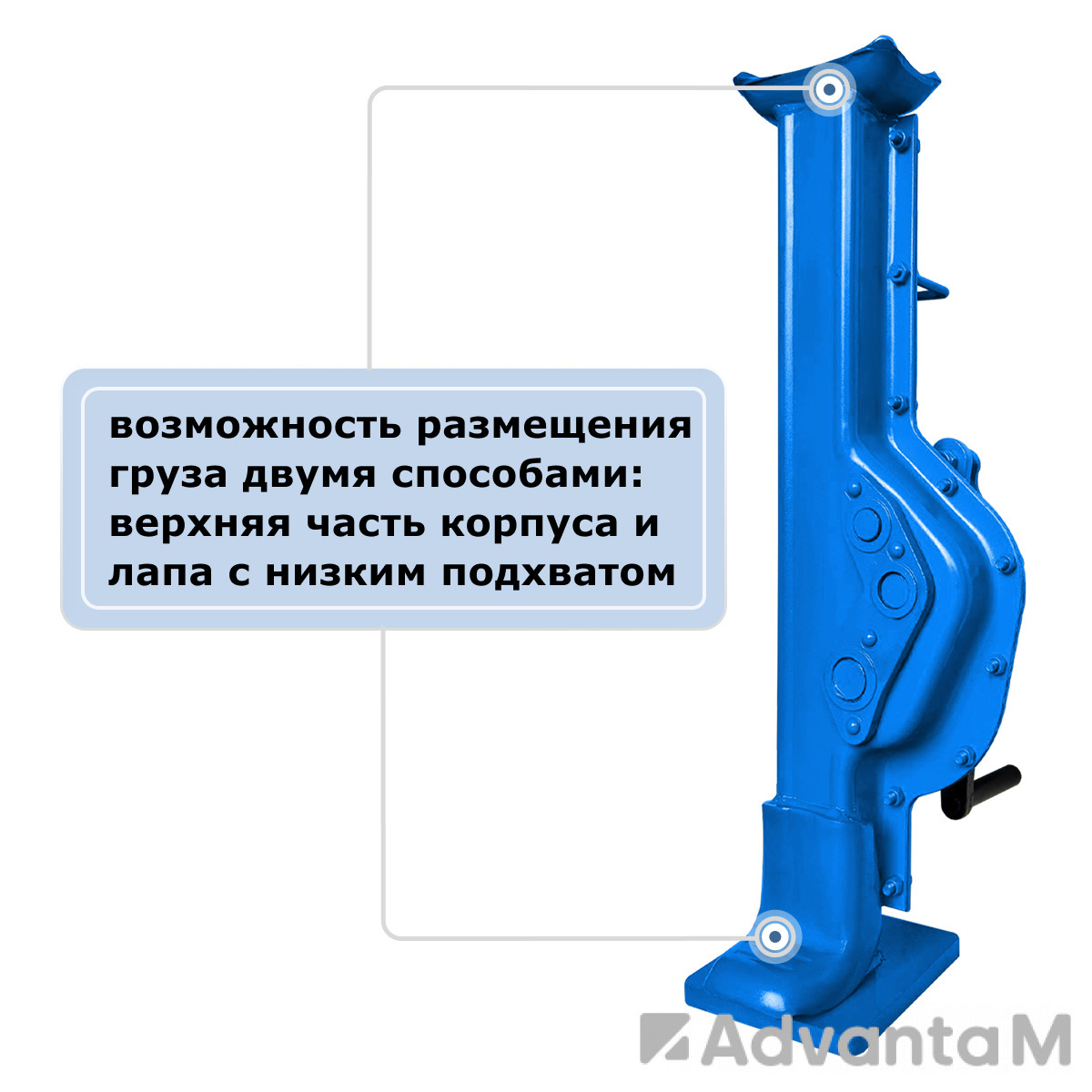 Домкрат реечный GEARSEN 10,0 т, (GRJ 100) - 4